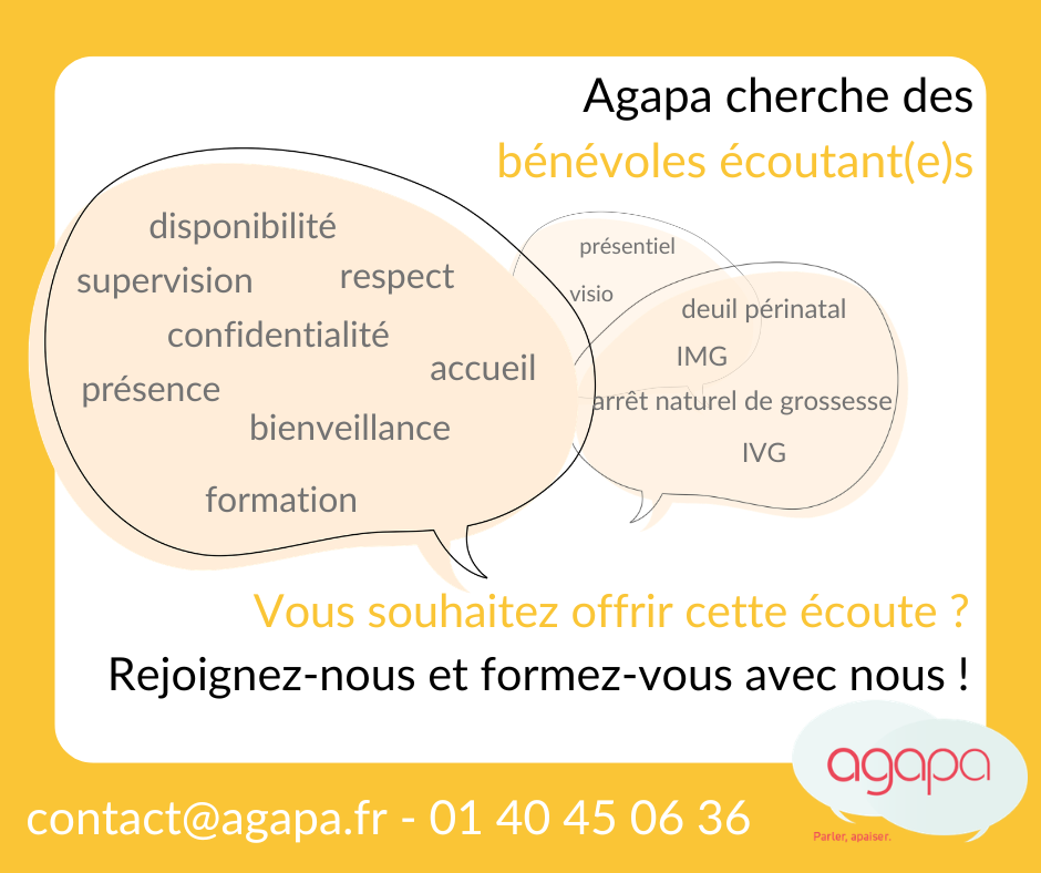 visuel recherche bénévole agapa 2026